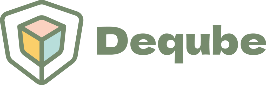 Logotipo Deqube en PNG